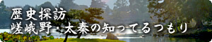 歴史探訪、嵯峨野・太秦の知ってるつもり
