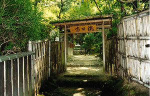 滝口寺の門