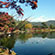 大覚寺と大沢の池の紅葉10