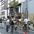 祇園祭・山建て2