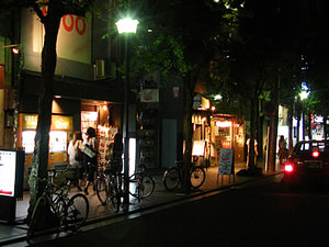 夜の木屋町の写真