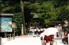 銀閣寺の門の写真