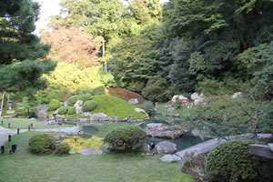 青蓮院の庭園の写真