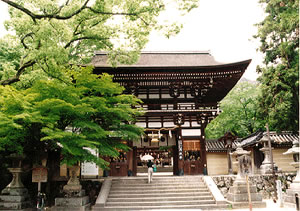 松尾大社桜門の写真