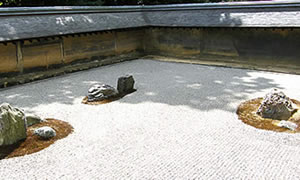 龍安寺の石庭の写真
