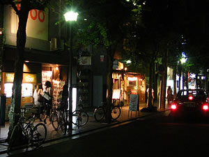 夜の木屋町の写真