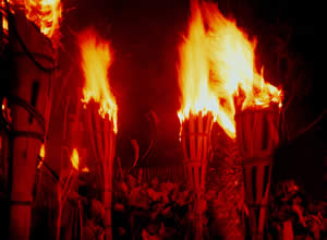 鞍馬の火祭りの写真