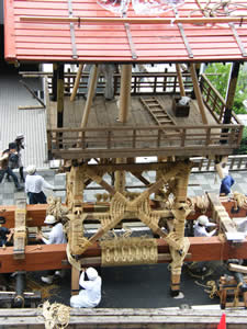 祇園祭・鉾建ての写真