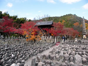 化野念仏寺の紅葉1